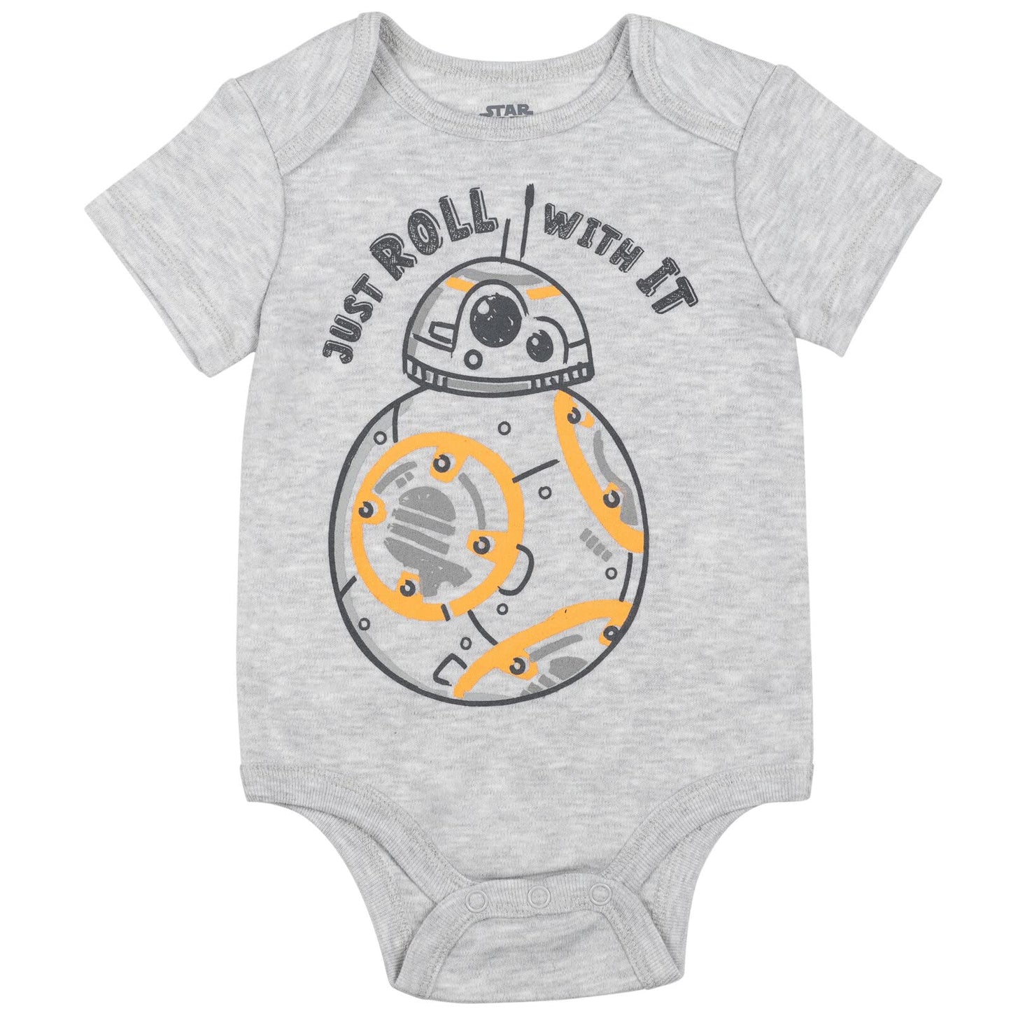 Star Wars The Child Darth Vader Stormtrooper Bb-8 Newborn Baby Boys 5 Pack Bodysuits Multicolor 0-3 Months