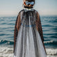 Fkkfyy Big Girl Cape Cloak Dresses Coat Matching Princess Wedding Birthday Party Halloween Star Sequins Cape Summer Cloaks Costu