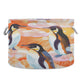 Canvas Storage Organizer Bin, Penguin (3) Storage Basket Laundry Hamper with Handle for Clothes Playroom Decor, Large, 20 in Dia