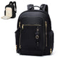 miss fong Diaper Backpack - Mommy & Dad Diaper Bag with Dispenser, 16 Pockets, Large Capacity, Travel & Baby Shower Gifts - Dark
