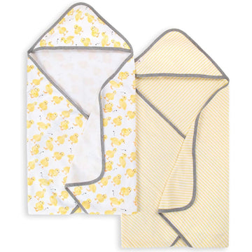 Burts Bees Baby Infant Hooded Towels Little Ducks Organic Cotton, Unisex Bath Essentials And Newborn Necessities, Soft Nursery T