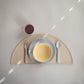 Mushie Round Dinnerware Plates For Kids | Made In Denmark, Set Of 2 (Daffodil)