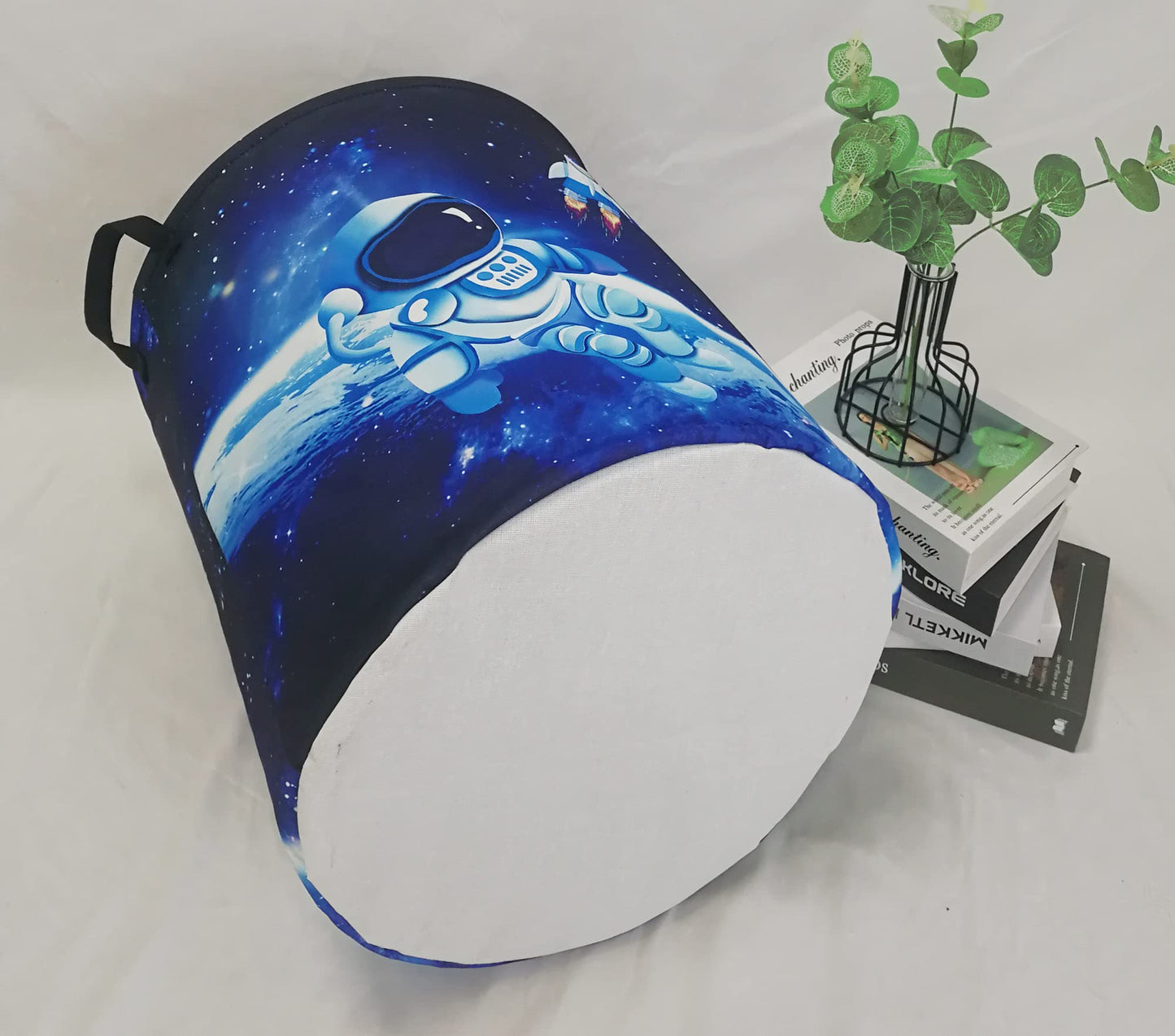 Maizmz Kids Hamper Baby Storage Bins Organizer Gift Toy Box Waterproof Laundry Basket Large Canvas Collapsible Chest For Home Bo