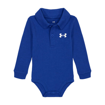 Under Armour Ua Ls Polo Bodysuit, Team Royal - Long Sleeve, 6-9 Months