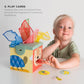 Taf Toys Sensory Baby Tissue Box, Object Permanence Box, Imaginary Play for Infants & Toddlers, Montessori Square Sensory Toys C