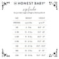 Honestbaby 3-Pack Organic Cotton Long Sleeve Side-Snap Kimono Onesies Bodysuits, Jumbo Leaf Sage, 6-9 Months