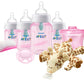 Philips AVENT Anti-Colic Baby Bottle with AirFree Vent Newborn Gift Set with Snuggle, Pink, SCD307/02