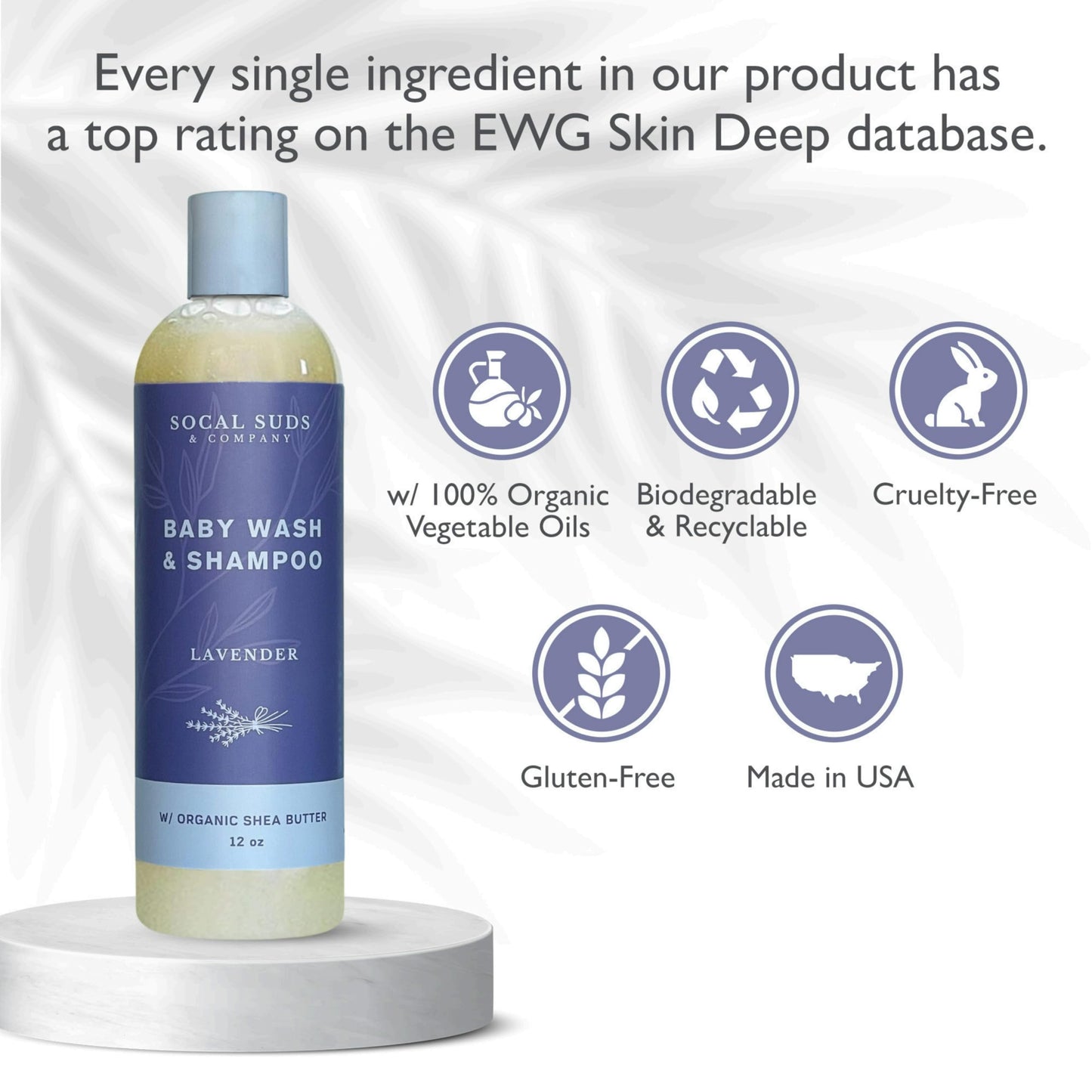 Socal Suds & Company Baby Body Wash & Shampoo With Shea Moisture For Sensitive Skin, Bath & Hair Products For Toddlers & Babies,