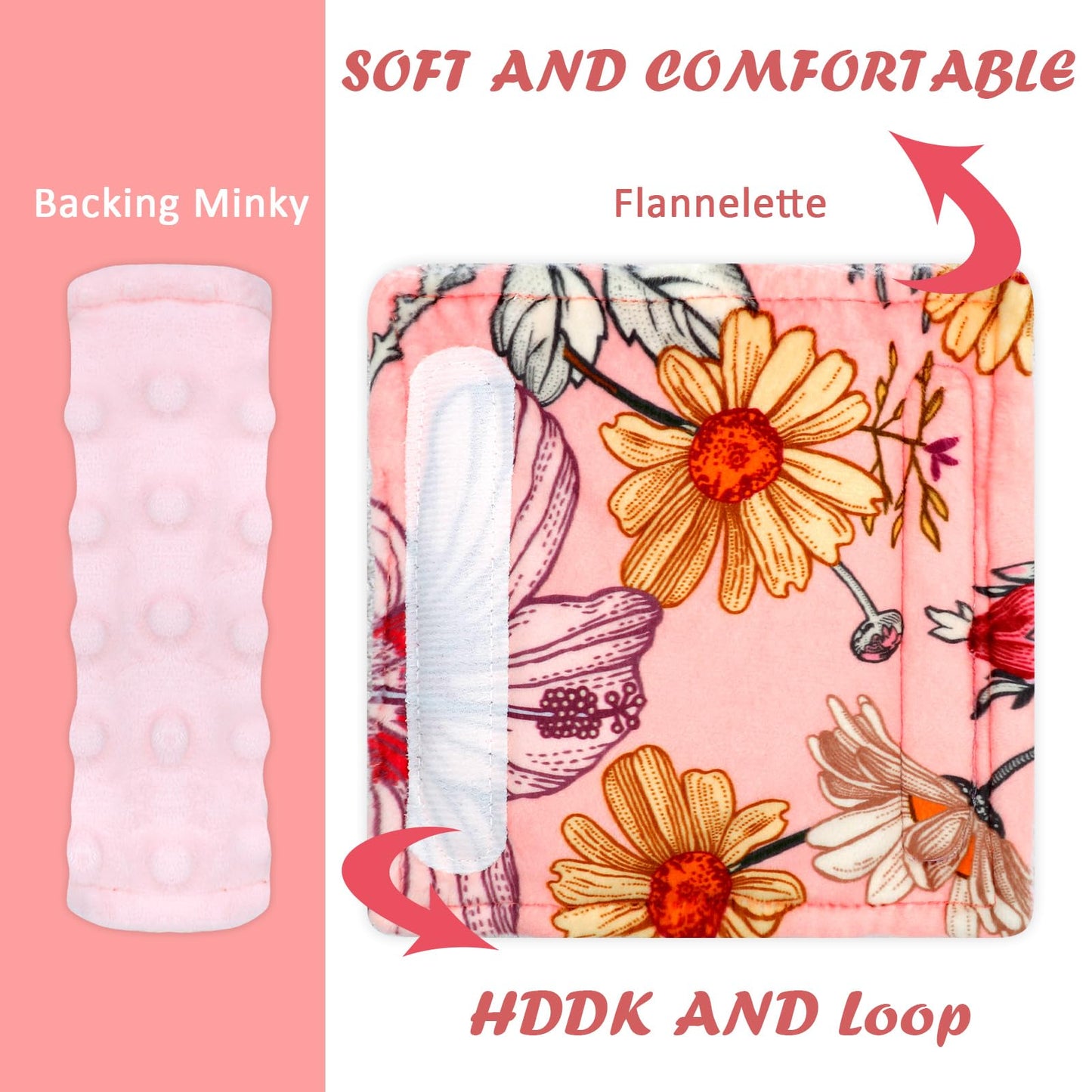 Hnhuaming Baby Car Seat Strap Covers Shoulder Pads For Baby Kid, Super Soft Infant Carseat Belt Covers For All Car Seat Stroller