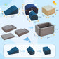 Kinevoli 7 Pieces Climbing Toys And Blocks - Indoor Soft Foam Climber Playset For Toddlers, Kids, And Babies Ages 1-3 - Perfect