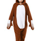 Canasour Kids Sloth Onesie Halloween Cosplay Costume Girls Animal Unisex Outfuit One Piece Hooded Soft Pajamas Coffee Party 6-8
