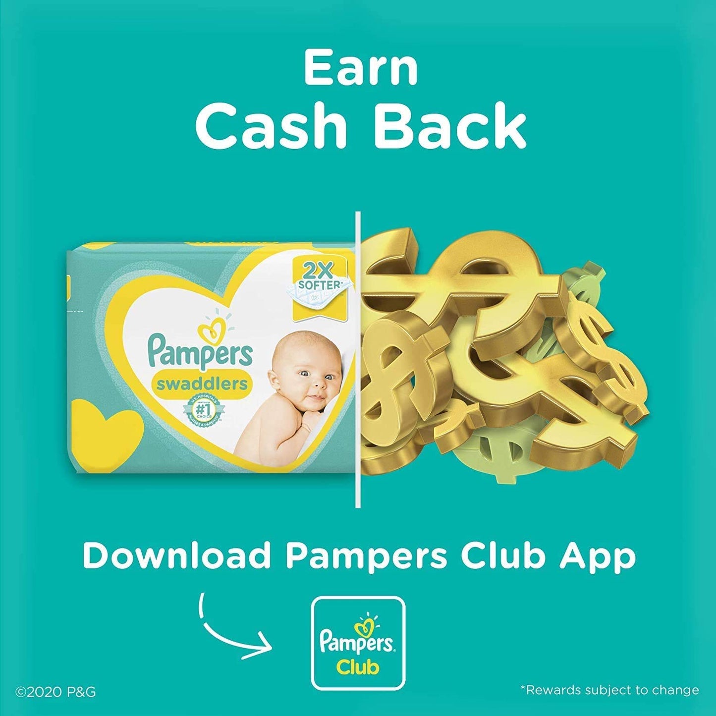 Baby Diapers Size 3, 168 Count - Pampers Swaddlers, One Month Supply (Packaging And Prints On Diapers May Vary)
