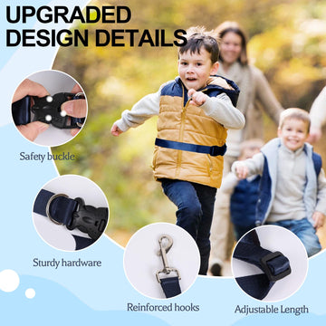 Secure Waist Leash Harness For Big Kids With Adjustable Tether And Handle, Hands Free Safety Walking Harness For Old Autism Spec