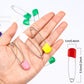 50 Pieces Diaper Pins Safety 2.2 Inch Plastic Head Cloth Diaper Nappy Pins with Locking Closures Stainless Steel with Velvet Bag
