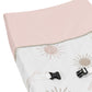 Sweet Jojo Designs Boho Desert Sun Girl Baby Nursery Changing Pad Cover - Blush Pink Mauve Gold Taupe Bohemian Watercolor Mounta