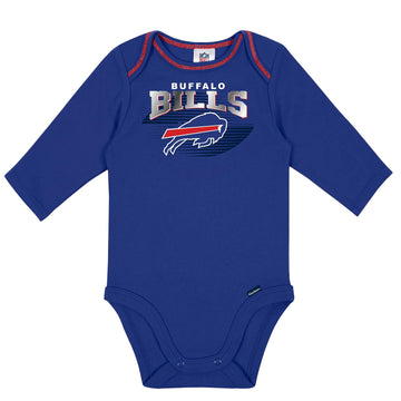 Gerber Nfl Baby Boys' 2 Pack Long Sleeve Bodysuit, Team Color, 3-6 Months