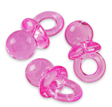Super Z Outlet Mini Acrylic Baby Pacifiers For Baby Shower Decorations, Table Scatter, Party Favors, Games & Activities - 144 Pi