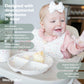 Weesprout Suction Plates For Babies With Lids & Toddlers - 100% Silicone, Dinnerware Stays Put, Divided Design For Picky Eaters,
