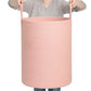 CLHMILY&Z Laundry Hamper Round Storage Rope Basket in Living Room, Bedroom, Laundry Room for Toy, Clothes, Blanket, Pillow (Pink