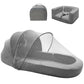 Cutebeams 4-In-1 Portable Baby Travel Bed And Sofa, Baby Bassinet/Travel Pod Infant Co-Sleeper Bed With 2-In-1 Mosquito And Cano