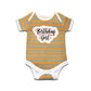 Ruse Birthday Girl Printed Unisex Kids Striped Infant Romper Short Sleeves And Bodysuit For New Born Baby Boy/Baby Girl Clothes 