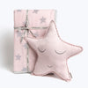 Masilo Organic Cotton Baby Blanket with Toy for Newborn/InfantDohar Blanket Combo1X Blanket, 1X Toy, Star Pink