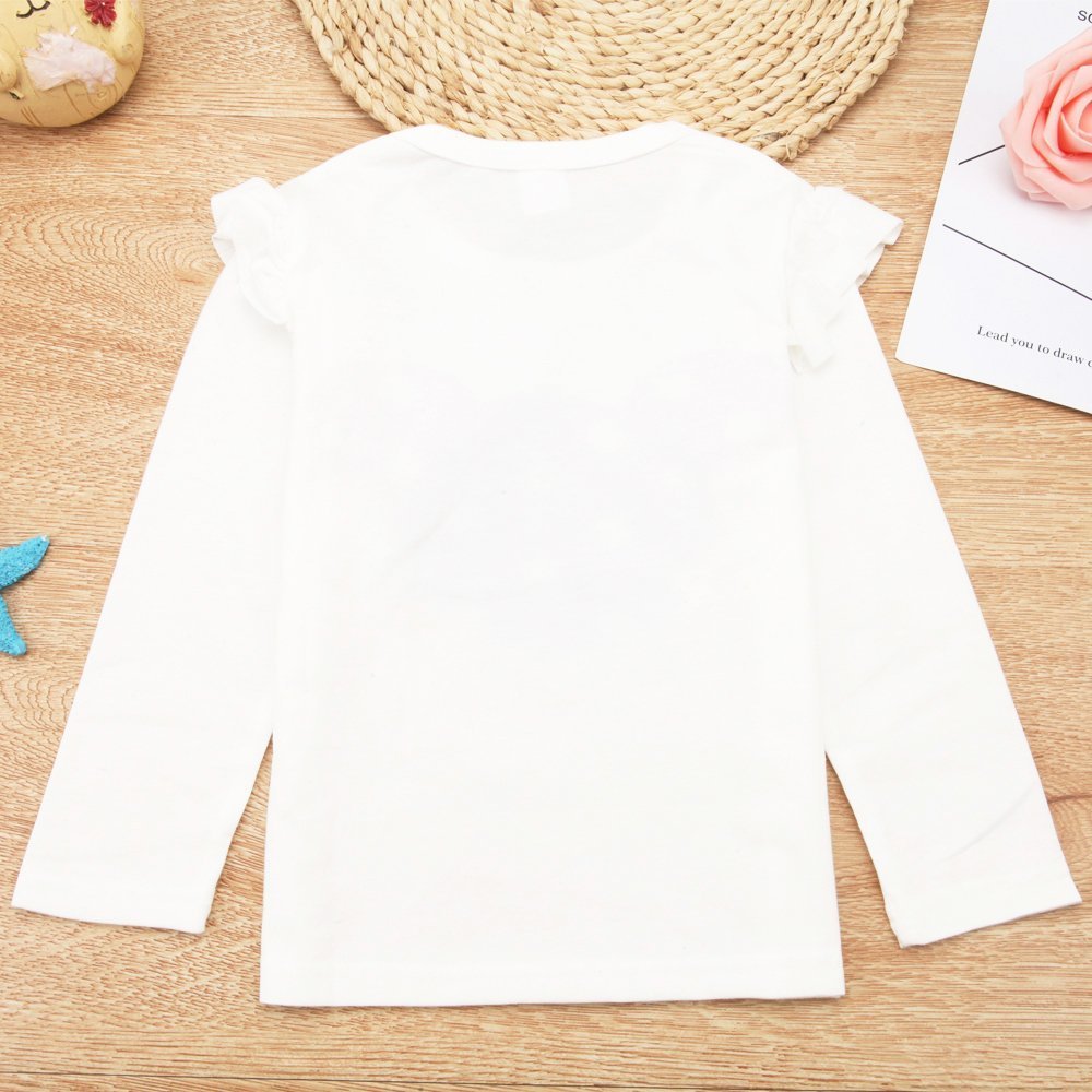 Mh-Lucky Baby Girl Clothes Infant Outfits Set 2 Pieces Long Sleeved Tops + Pants (2-3 T, Purple)