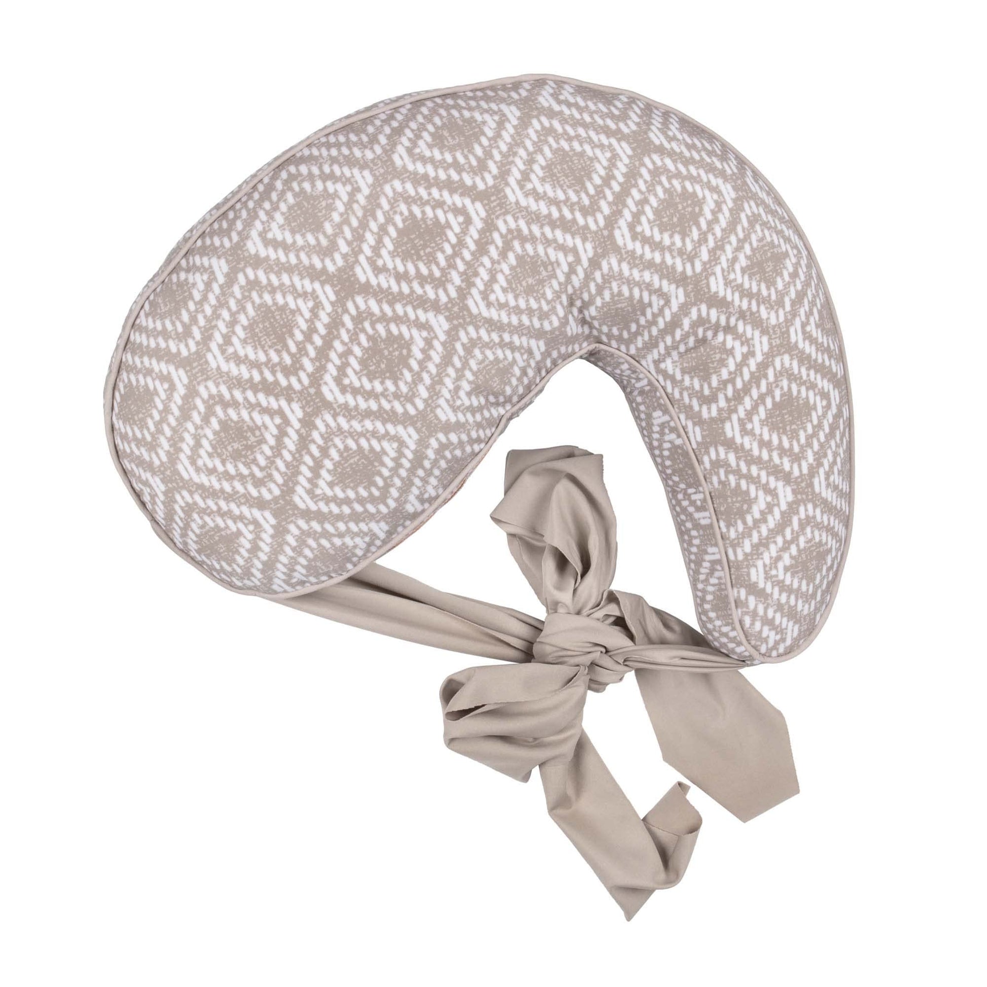 Boppy Anywhere Travel Nursing Pillow, Latte Rattan, Plus Sized To Petite With Stretch Belt, Portable Nursing Pillow, Breastfeedi