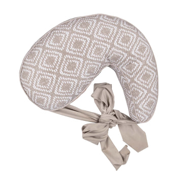 Boppy Anywhere Travel Nursing Pillow, Latte Rattan, Plus Sized To Petite With Stretch Belt, Portable Nursing Pillow, Breastfeedi