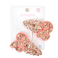 Jissoo Hair Clip - Hairclip For Baby Girls' 1St Birthday, White Glitter Number 1, Girl Birthday Hair Accessories, Photo Props