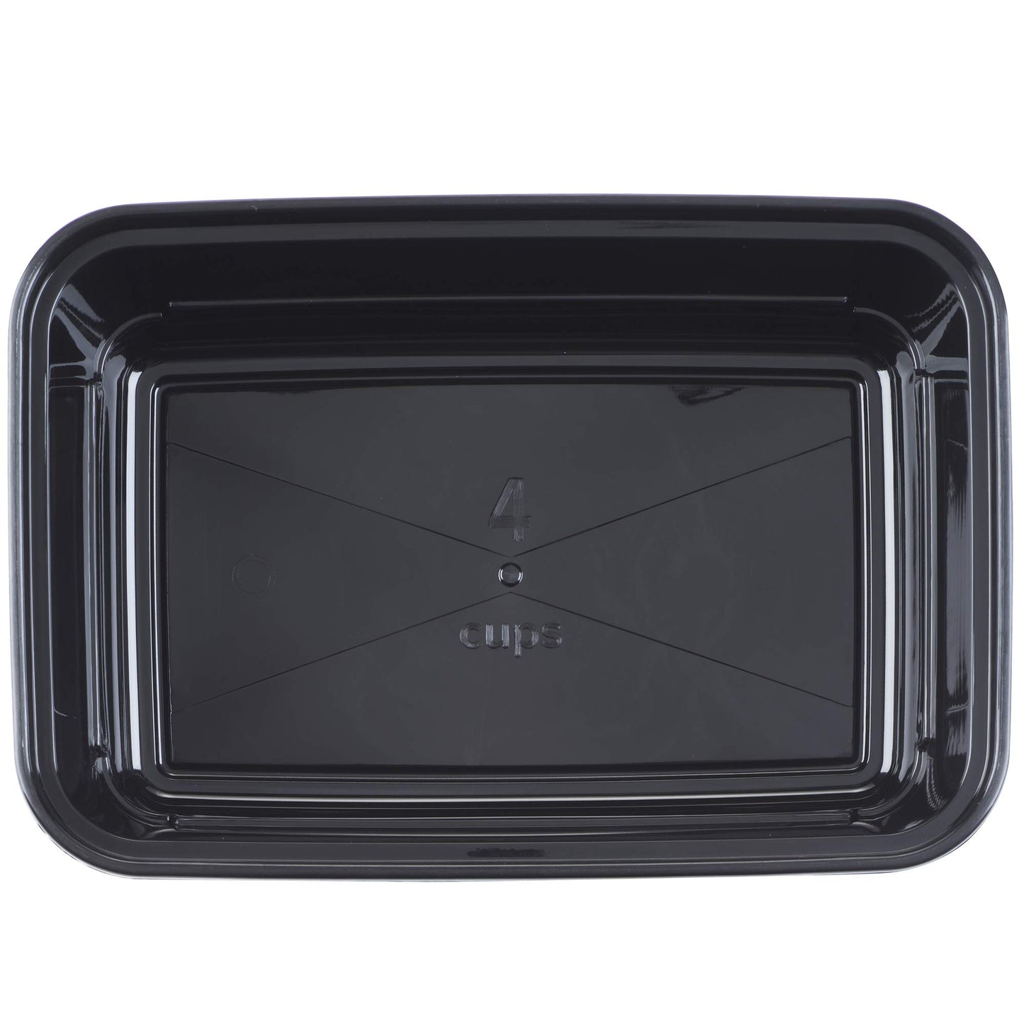 Goodcook Meal Prep Containers, Single Compartment 10-Pack, Bpa-Free Reusable Food Storage, Black, Microwave & Freezer Safe, Stac