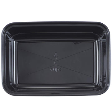 Goodcook Meal Prep Containers, Single Compartment 10-Pack, Bpa-Free Reusable Food Storage, Black, Microwave & Freezer Safe, Stac