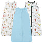 TotAha Sleep Sack 3 Pack, Breathable Sleep Bag for Infant Girl Boy, Wearable Blanket Baby Sleeping Sacks with 2-way Safe Zipper,