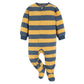 Gerber Baby Boy'S Toddler Loose Fit Flame Resistant Fleece Footed Pajamas 2-Pack, Dinos & Wide Stripe, 3-6 Months