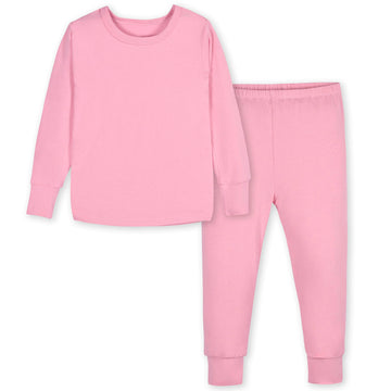 Gerber Unisex Baby Toddler Buttery Soft 2-Piece Snug Fit Pajamas With Viscose Made From Eucalyptus, Sea Pink, 18 Months