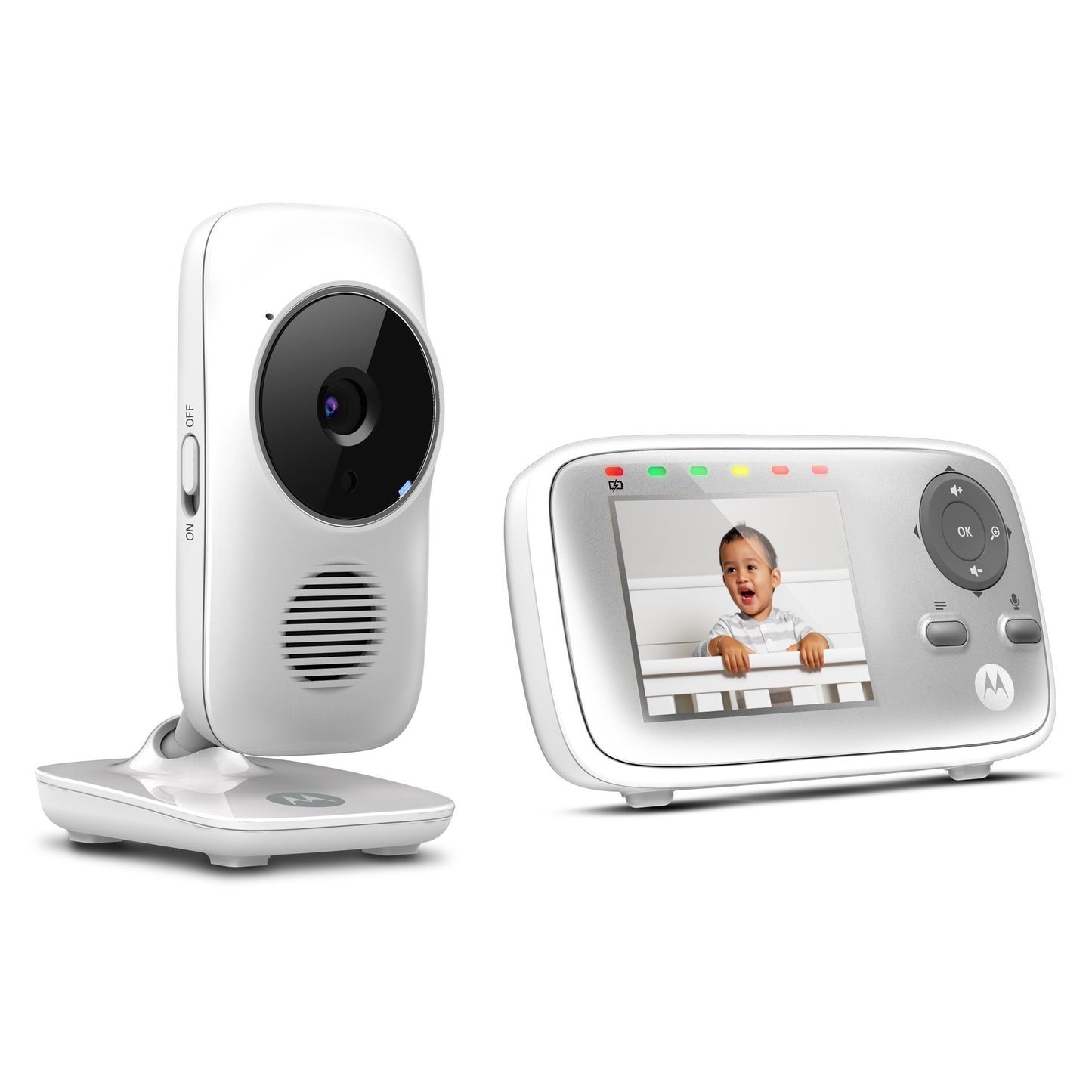 Motorola Mbp483 2.8' Video Baby Monitor With Digital Zoom, Two-Way Audio And Room Temperature Display