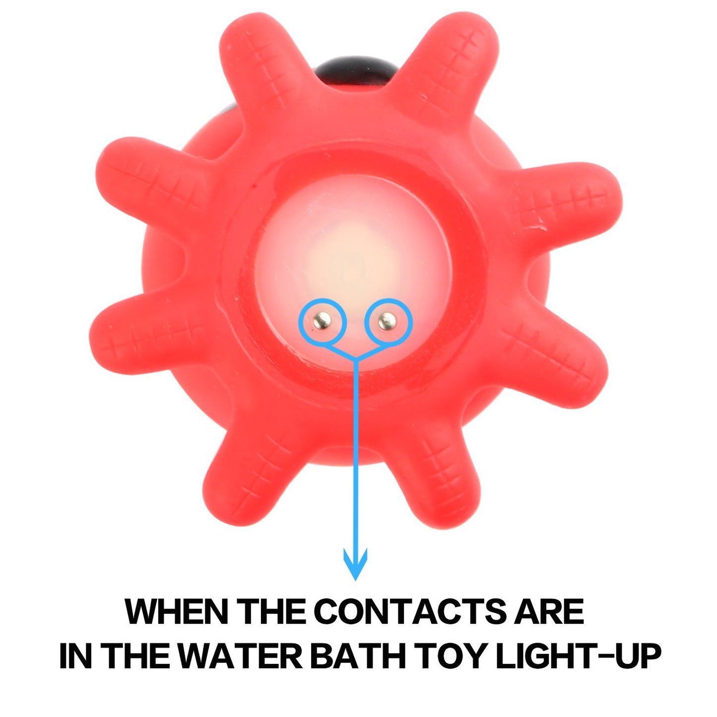 Yeonha Toys Bath Toy, Can Flashing Colourful Light(Big Style 4 Pack), Floating Bath Toy, Light Up Bathtub Water Tub Toy for Pool