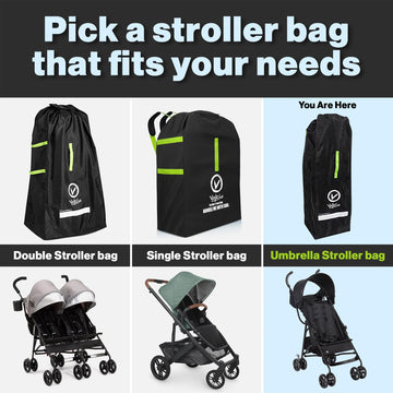 Volkgo Umbrella Stroller Bag For Airplane Gate Check Bag For Single Umbrella Strollers Durable And Lightweight Water Resistant,