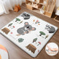 Foldable Baby Play Mat, PIGLOG 0.6in Thick Waterproof Playmats for Babies and Toddlers Kids, Safe Foam Playmat for Tummy Time, 5