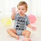Unicomidea 6-9 Months Infant Outfit I Am Proof Daddy Doesn'T Play Games Baby Boys Clothes Soft Cotton Infant Boys Bodysuit Unise