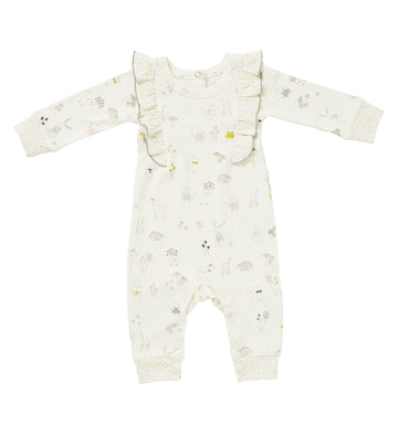 Pehr Ruffle Romper Magical Forest / 12-18 Mos., Multi