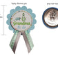 Dinosaur Baby Shower Pins For Mommy Daddy Grandma Jungle Family To Wear, It'S A Boy Baby Sprinkle (Grandma)