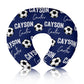 Rucekia Baby Nursing Pillow Cover - Personalized Name Blue Soccer Theme Breastfeeding U-Shaped for Bottle Feeding, Ultra Soft Co