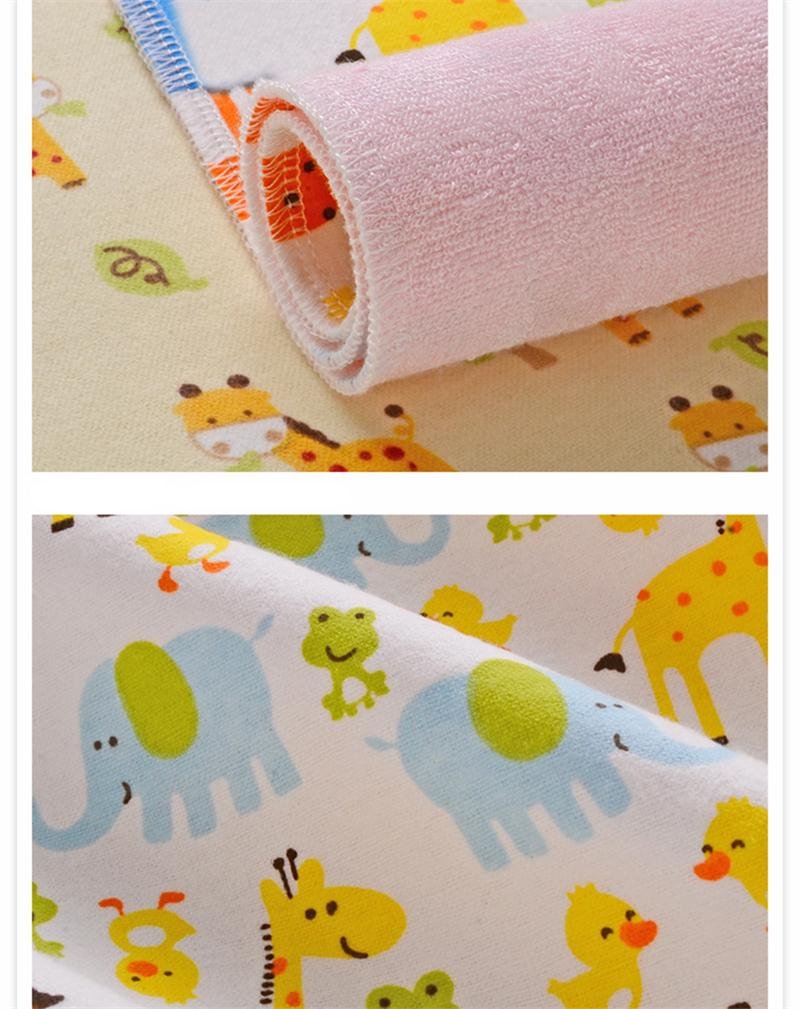 Monvecle 4Pcs Pack Baby Infant Waterproof Cotton Changing Pads Washable Resuable Diapers Liners Mats (4Pcs Pack-18'X12')