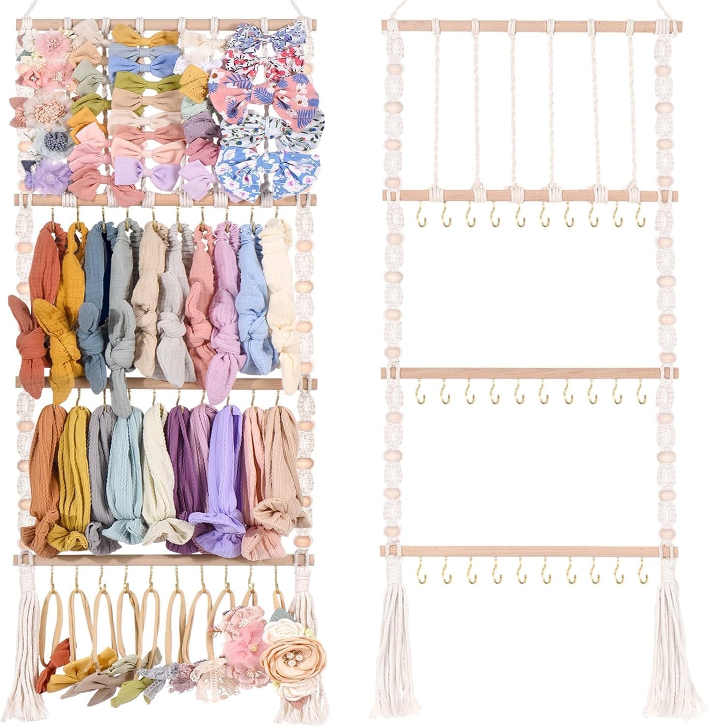 Visator Headband Holder Bows Organizer For Girls Hair Bows Holder Baby Headband Hair Accessories Organizer For Baby Girls Bow Ha