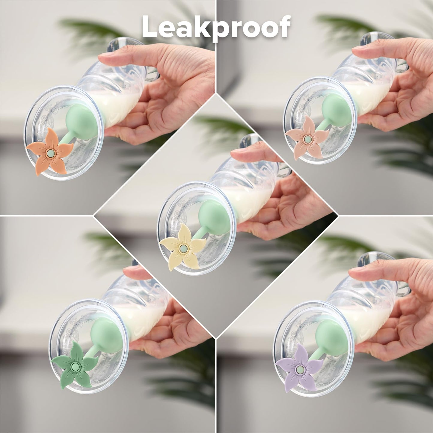Haakaa Manual Breast Pump Flower Stopper (Lavender) - Made Of Premium Silicone, Bpa Free, Compatible With All Haakaa Breast Pump