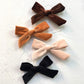 Fall Baby Girls Velvet Hair Bow Clips, 10Pcs Boutique 4' Bow Hair Alligator Clips Accessories For Toddlers, Little Girls, Schoo