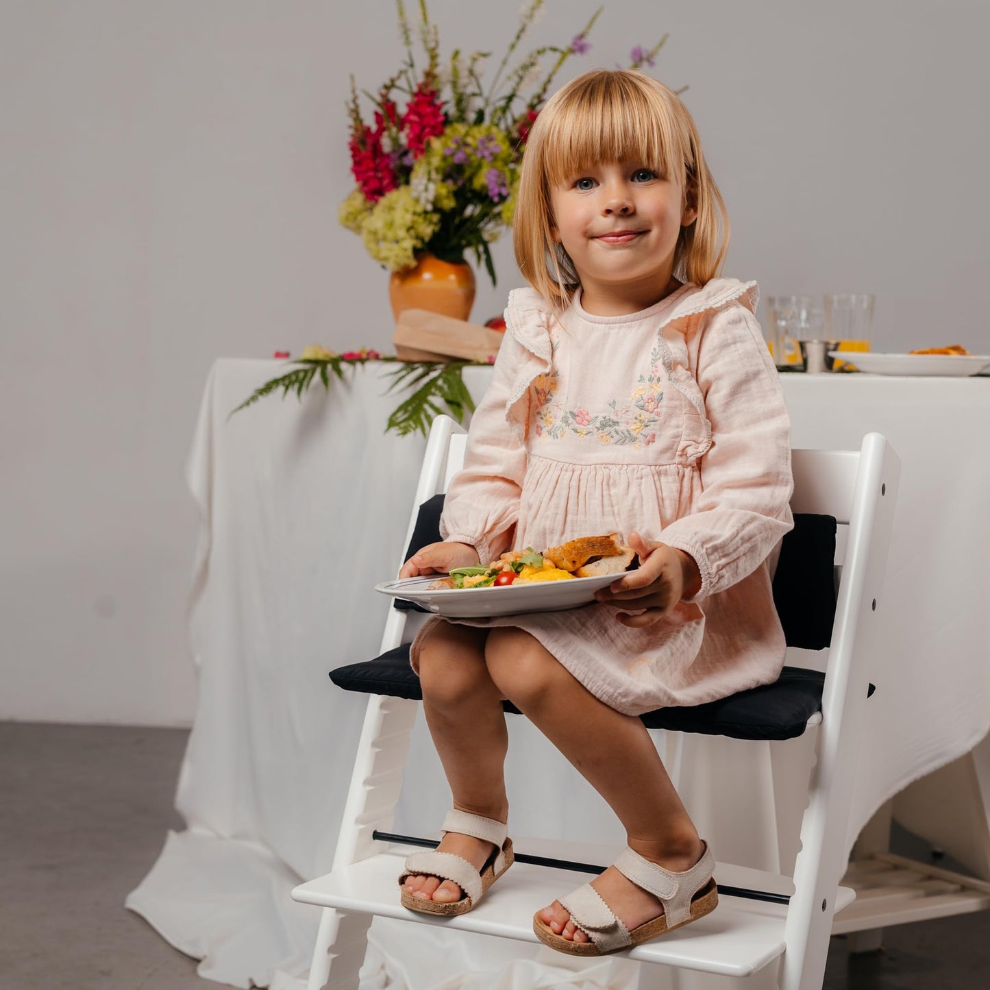 Sa Accessories Cushion Compatible With Stokke Tripp Trapp - Waterproof Soft Seat Cushion For Infants, Babies & Toddlers - High C