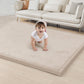 ACOMOPACK Baby Play Mat for Floor 1.3 Thick Memory Foam Play Mat 59  71 Tummy Time Crawling Mats with Non-Slip Bottom for Living