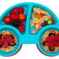 AUNEOS Silicone Divided Toddler Plates - Portable Non Slip Suction Feeding Plates for Children Babies and Kids BPA Free Baby Din